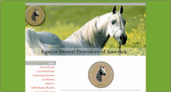 Desktop Screenshot of equine-dental-providers-of-america.org